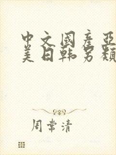 中文国产亚洲欧美日韩另类精品