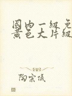 国内一级免费的黄色大片级锦