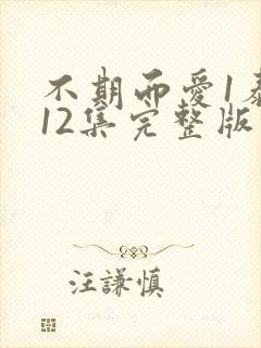 不期而爱1泰剧12集完整版