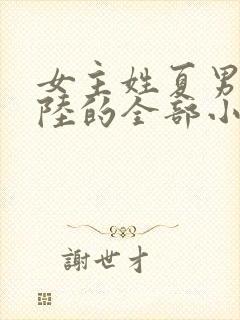 女主姓夏男主姓陆的全部小说