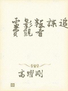 电影叛谍追击免费观看封面