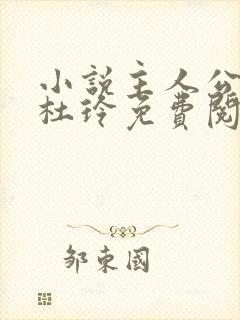 小说主人公黄政杜玲免费阅读