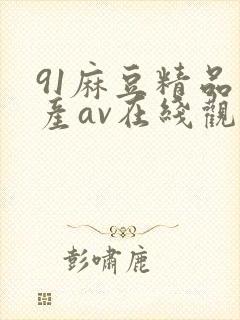 91麻豆精品国产av在线观看