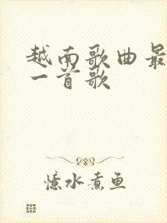 越南歌曲最火的一首歌