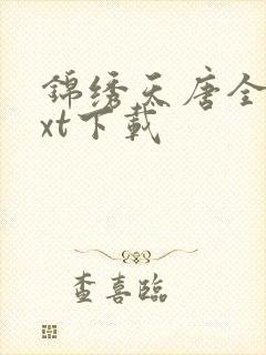 锦绣天唐全本txt下载