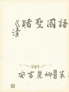 《赌圣国语》高清封面