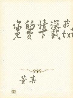 你的情深我不配免费下载txt全集下载