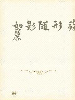 如影随形 苏玛丽