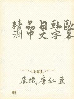 精品日韩欧美亚洲中文字幕