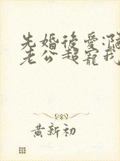 先婚后爱:隐婚老公超宠我
