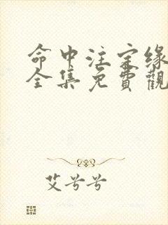 命中注定缘归来全集免费观看封面