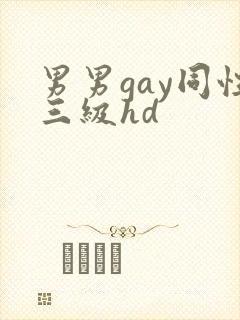 男男gay同性三级hd封面
