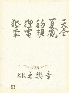 狐狸的夏天第一季电视剧全集免费封面