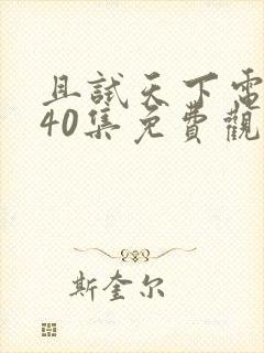 且试天下电视剧40集免费观看高清封面