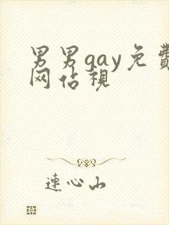 男男gay免费网站视封面