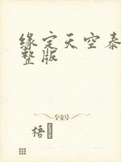 缘定天空泰剧完整版封面