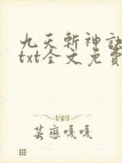 九天斩神诀林辰txt全文免费下载