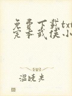 免费下载txt完本武侠小说