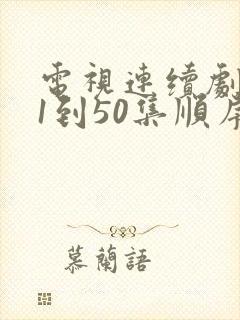 电视连续剧渴望1到50集顺序全部播放封面