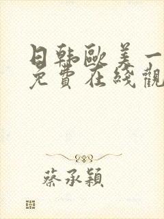 日韩欧美一级片免费在线观看封面