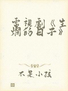 电视剧《生逢灿烂的日子》