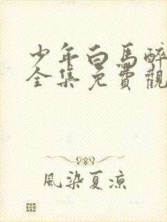 少年白马醉春风全集免费观看40集