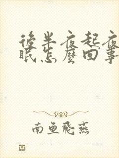 后半夜起夜后失眠怎么回事