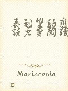 泰利燮的恋爱小说免费阅读