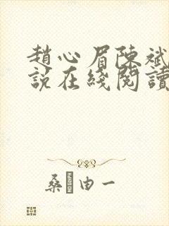 赵心眉陈斌的小说在线阅读全文