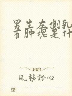 男生左侧乳房里有肿块是什么原因