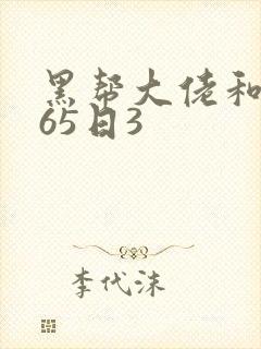黑帮大佬和我365日3