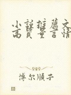 小说推荐文笔好高质量言情