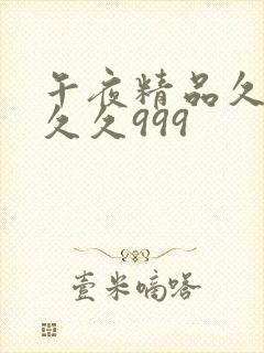 午夜精品久久久久久999封面