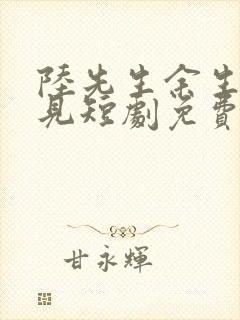 陆先生余生不再见短剧免费观看全集