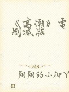 《高潮》电影无删减版封面