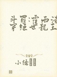 斗罗:霍雨浩双穿绝世龙王免费阅读