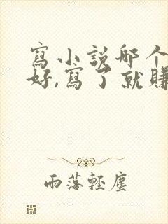 写小说哪个平台好,写了就赚钱