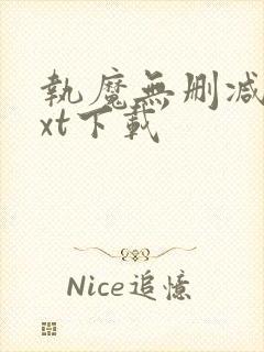 执魔无删减版txt下载封面