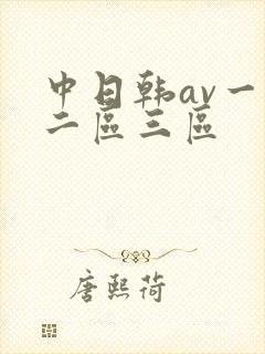 中日韩av一区二区三区封面
