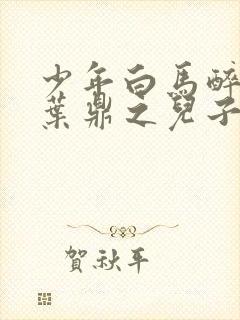 少年白马醉春风叶鼎之儿子