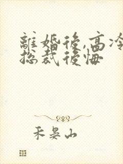 离婚后,高冷女总裁后悔