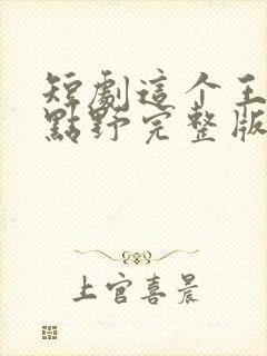 短剧这个王妃有点野完整版