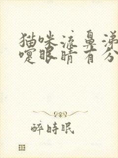 猫咪流鼻涕打喷嚏眼睛有分泌物吃什么药