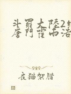 斗罗大陆2绝世唐门霍雨浩王冬儿