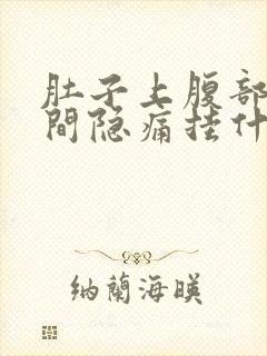 肚子上腹部正中间隐痛挂什么科封面