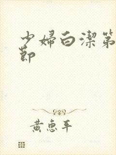 少妇白洁第十章节