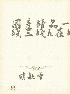 国产精品一线二线三线h在线观看