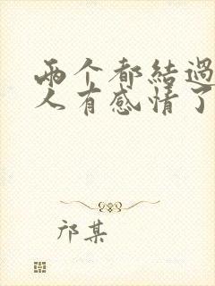 两个都结过婚的人有感情了怎么办封面