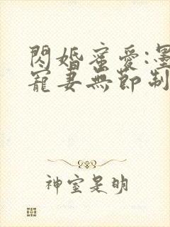 闪婚蜜爱:墨少宠妻无节制