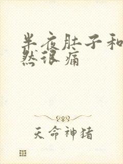 半夜肚子和胃突然很痛